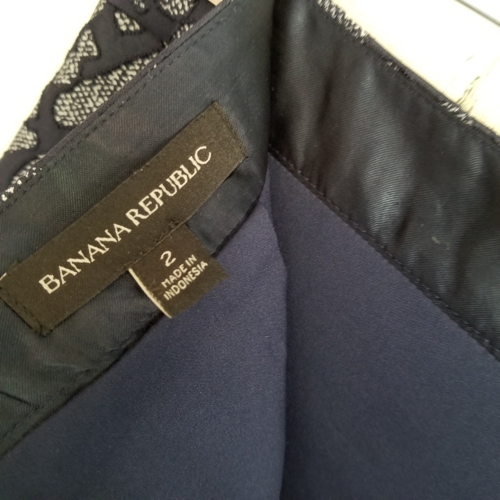 𝅺BANANA Republic Navy Burnout Skirt - Picture 7 of 7
